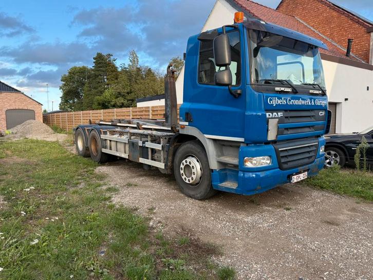 Daf cf containerwagen met vdl 21 ton systeem, Auto's, Vrachtwagens, Particulier, Airconditioning, Boordcomputer, Cruise Control
