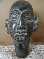 Mythologisch stenen beeld beeldje kop 8cm Precolumbiaans ?, Antiek en Kunst, Ophalen of Verzenden