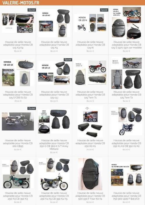 Housse de selle neuve adaptable pour Honda Suzuki Yamaha Kaw, Motoren, Onderdelen | Honda, Nieuw, Verzenden