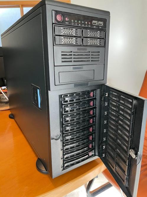 Supermicro tower X8DT3 2x Xeon X5675 96GB RAM + spare parts, Computers en Software, Servers, Refurbished, 3 tot 4 Ghz, 64 GB, Hot swappable onderdelen