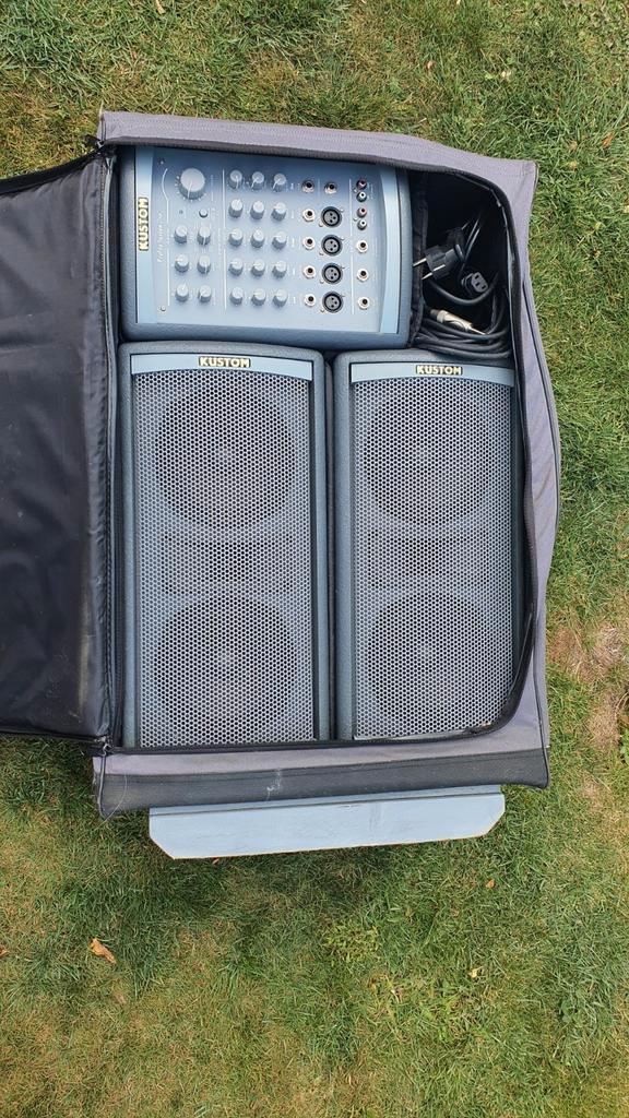 Kustom Profile system one P.A. met tas, opknapper, Muziek en Instrumenten, Versterkers | Keyboard, Monitor en PA, Gebruikt, P.A.