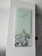 Klok in glas, Huis en Inrichting, Woonaccessoires | Klokken, Ophalen, Zo goed als nieuw