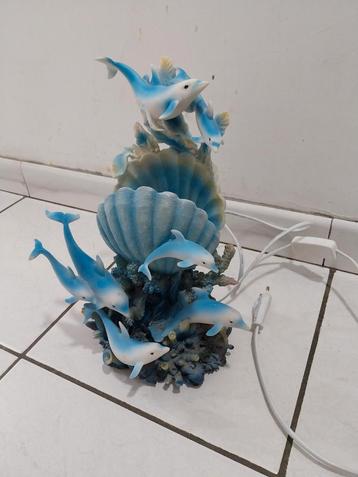 Decoratie ,sfeer staanlampje dolfijnen. beschikbaar voor biedingen