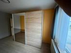 Moderne slaapkamer kleerkast met 2 schuifdeuren en spiegel, Huis en Inrichting, Kasten | Kleerkasten, Ophalen, Zo goed als nieuw