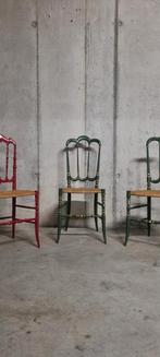 3 prachtige handgemaakte Chiavari  houten stoelen, Ophalen of Verzenden