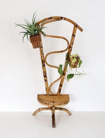 Sixties plantentafel / Vintage bamboe slang beschikbaar voor biedingen