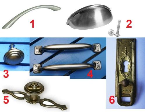 Handgreep kastgreep kastknop handvat sleutelplaatje knop, Doe-het-zelf en Bouw, IJzerwaren en Bevestigingsmiddelen, Nieuw, Schroeven