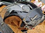 Vintage Vespa motor helm met scherm, Motoren, Kleding | Motorhelmen, Heren, Overige typen, Tweedehands, Ophalen