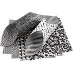 Papier origami 10x10cm noir et blanc 50 feuilles, Envoi, Neuf