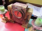PENDULE met 2 KANDELAARS/ jaren20-30/ 20 euro, Antiek en Kunst, Ophalen