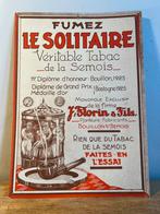 Affiche "Le Solitaire" pour le tabac, Bouillon/Semois,, Ophalen, Gebruikt, Reclamebord