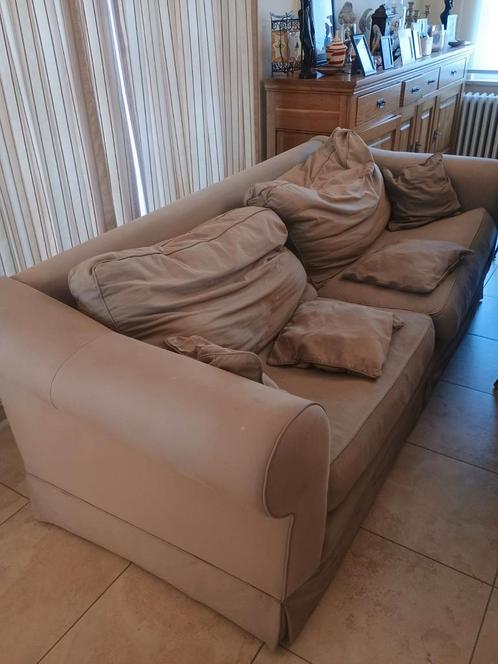 volledige salon 3+2+poef, Huis en Inrichting, Zetels | Zetels en Chaises Longues, Gebruikt, Ophalen
