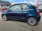 Fiat 500C Cabrio 1.2i Lounche 35.000 km + Garantie, Auto's, Fiat, Cabriolet, Blauw, Bedrijf, Handgeschakeld