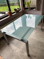 Tafel, Huis en Inrichting, Tafels | Eettafels, 200 cm of meer, Glas, Glazen eettafel, 100 tot 150 cm