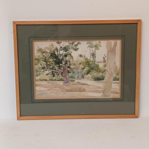 Henri Charles Toussaint (1849–1911) - aquarel op papier, Antiek en Kunst, Kunst | Schilderijen | Klassiek, Ophalen of Verzenden