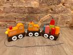 houten trein met 5 magneetblokjes, Ophalen, Zo goed als nieuw