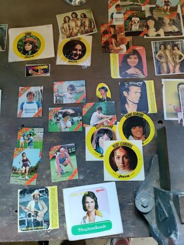 Retro,vintage stickers James Dean, Jacques Raymond,Marva,Ann, Enlèvement, Comme neuf