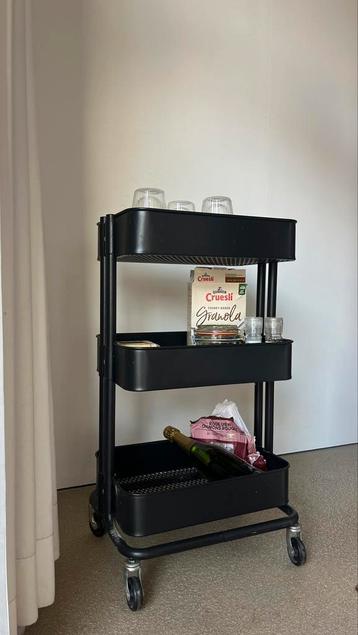 Trolley IKEA - zwart, Enlèvement, Comme neuf