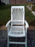 Lot de 2 x chaise de jardin - PVC Blanc, Enlèvement, Utilisé
