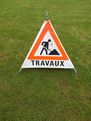 Triangle pliable signalisation de chantier