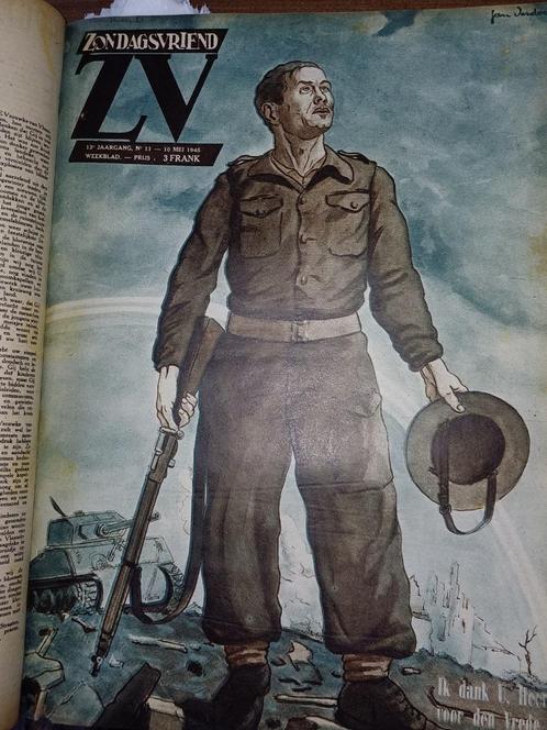 militaria ww2 album 35x26 (44 numeros en flamand tbe relies, Verzamelen, Militaria | Tweede Wereldoorlog, Overige soorten, Boek of Tijdschrift