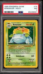 Venusaur Holo PSA 7 - 15/102 - Base Set 1999, Hobby en Vrije tijd, Verzamelkaartspellen | Pokémon, Verzenden, Zo goed als nieuw