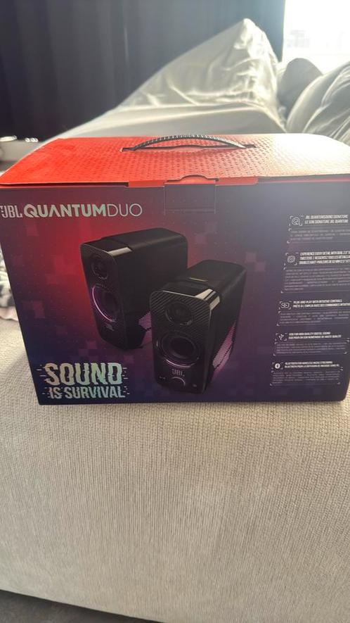 JBL Quantum duo speakers RGB Harman edition, Computers en Software, Pc speakers, Nieuw, Ophalen of Verzenden