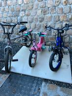 Kinderfietsen enkel de rose en de stuntfiets nog, Ophalen, Zo goed als nieuw, Zijwieltjes