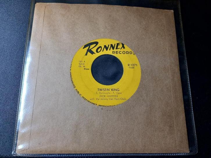 Jack Hammer, ‎– Twistin' King / Boogie Woogie Twist '7, Cd's en Dvd's, Vinyl Singles, Gebruikt, Single, Overige genres, 7 inch