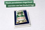 Porseleinen vingerhoedje met het originele Grolsch logo, Verzamelen, Ophalen of Verzenden, Nieuw, Porselein