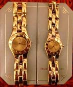 2 Baume & Mercier horloges (Heren & Dames), serie Linea, Goud, Zo goed als nieuw, Polshorloge, Goud