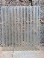 16 vintage geribbelde glasplaten. Ca 30 x 36.  Goede staat, Ophalen