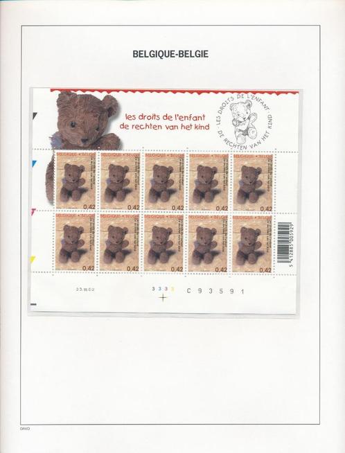 Jaar 2002 België velletjes, op gratis DAVO Luxe, Postzegels en Munten, Postzegels | Europa | België, Postfris, Postfris, Ophalen of Verzenden