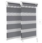 Stores enrouleurs jour/nuit gris, Neuf, Gris