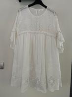 Zomers kleedje broderie anglaise, Ophalen of Verzenden, Zo goed als nieuw, Maat 38/40 (M), Wit
