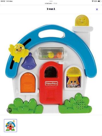 Superleuk FisherPrice huisje met leuke liedjes en geluiden beschikbaar voor biedingen