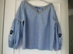 ZARA BOHO BLOUSE LARGE, oksel-oksel=60 cm /NIEUWSTAAT, Blauw, Zara, Maat 42/44 (L), Ophalen of Verzenden