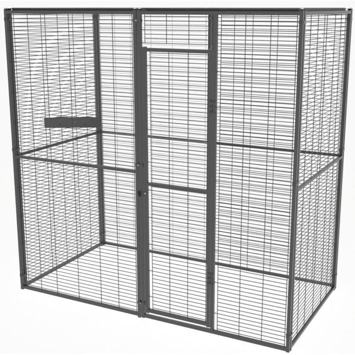 Volière jardin 2x1x2 m toit maille cage ara cage perroquet, Dieren en Toebehoren, Vogels | Hokken en Kooien, Volière, Metaal, Verzenden