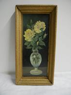 Schilderij stilleven bloemen; olie op paneel, Ophalen of Verzenden