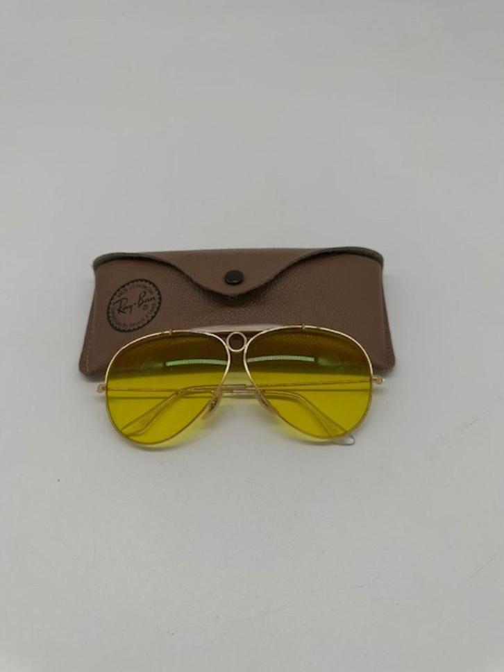 Rayban Shooter Vintage | Geel Glas | In nette staat, Handtassen en Accessoires, Zonnebrillen en Brillen | Heren, Zo goed als nieuw