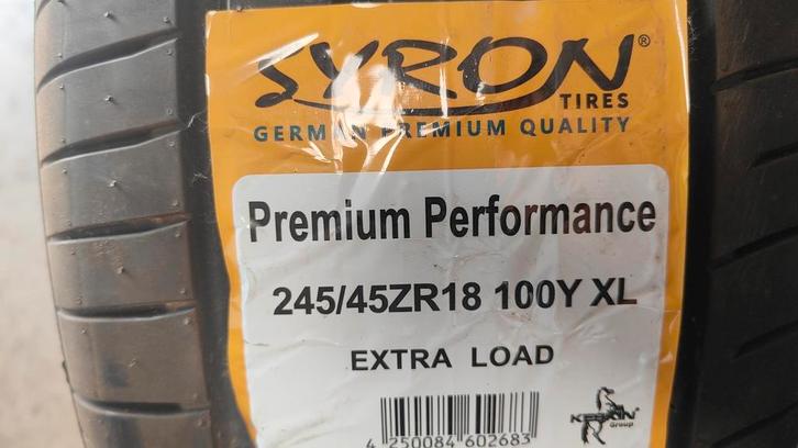 245/45r18 100y xl syron 95€ per stuk met plaatsen 24545r19, Auto diversen, Autosport-onderdelen, Zo goed als nieuw, Ophalen of Verzenden