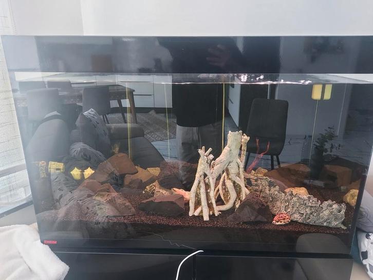 Aqwaarium steen/zand, Dieren en Toebehoren, Vissen | Aquaria en Toebehoren, Zo goed als nieuw, Ophalen