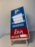 Limousine Parking emaille reclamebord, Verzamelen, Merken en Reclamevoorwerpen, Ophalen of Verzenden, Gebruikt, Reclamebord