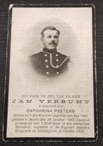 Bidprentje Jan Verbunt gesneuveld WOI in Moorslede, Verzenden, Bidprentje