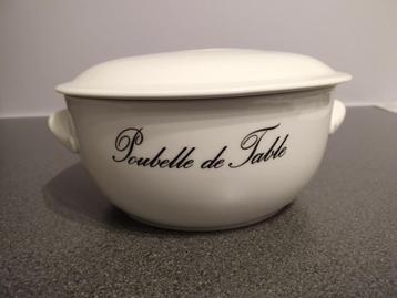 poubelle de table, Comme neuf, Enlèvement, Autres styles, Porcelaine