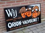 Stoer, groot, nieuw emaille bord Orion-Valvoline., Enlèvement ou Envoi, Neuf, Panneau publicitaire