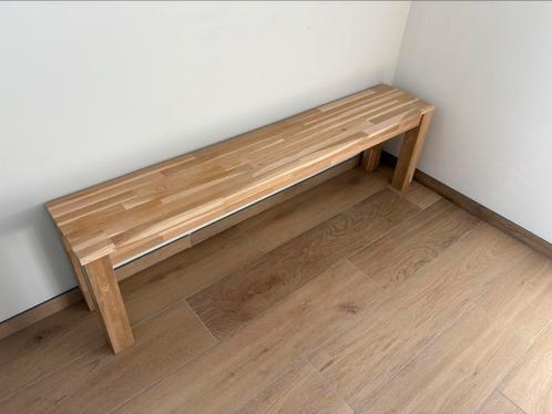 WOOOD Largo bankje – massief eiken - 160cm, Tuin en Terras, Tuinbanken, Zo goed als nieuw, Ophalen
