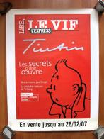 Affiche Tintin Le Vif L'express (2006) 80x60 cm, Gelezen, Ophalen, Eén stripboek, Hergé