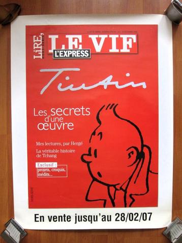Affiche Tintin Le Vif L'express (2006) 80x60 cm