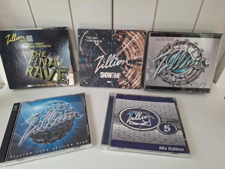 Zillion CD collectie 5 stuks!, Cd's en Dvd's, Cd's | Dance en House, Zo goed als nieuw, Ophalen of Verzenden